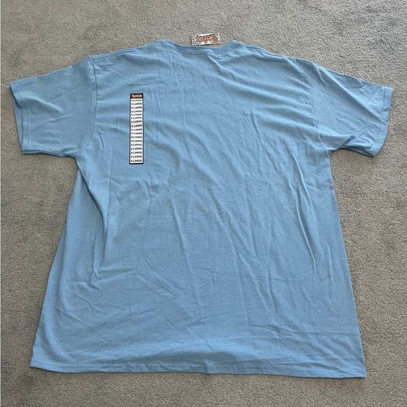 Mens t shirt light blue white castle new w tags sz XL - Picture 2 of 3